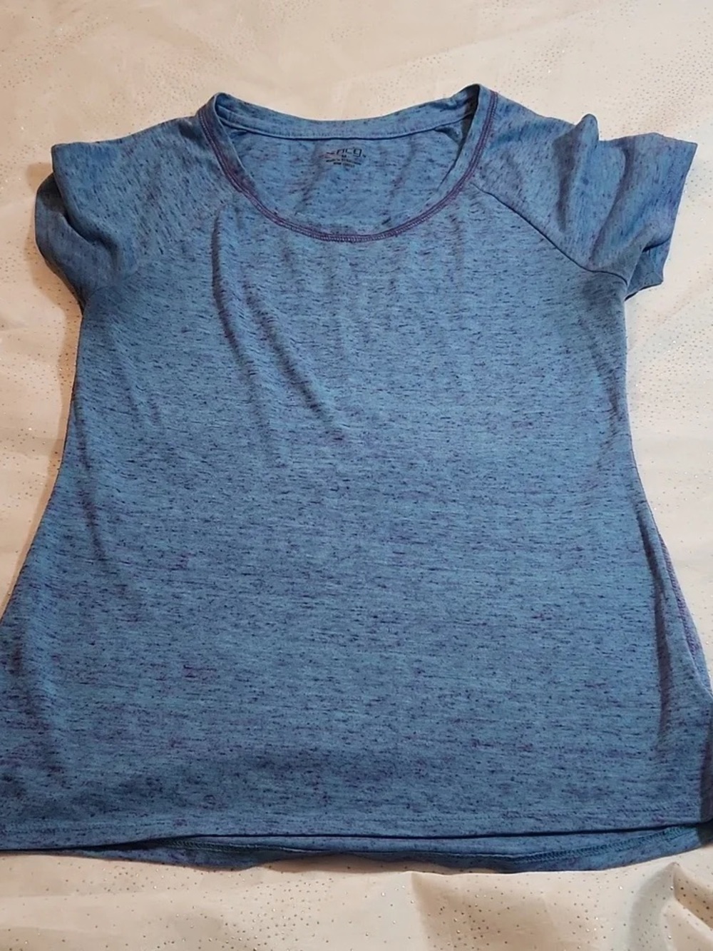 bcg Blue Heather Short Sleeve Crew Tee